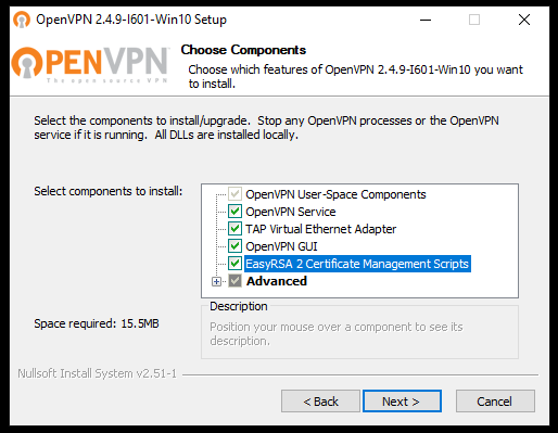 openvpn windows route add command