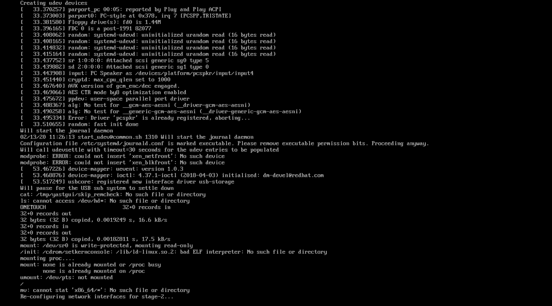 System restore progress – screen 3