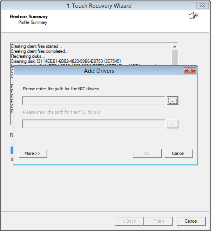 Add driver pop-up for adding network drivers if the interfaces have changed